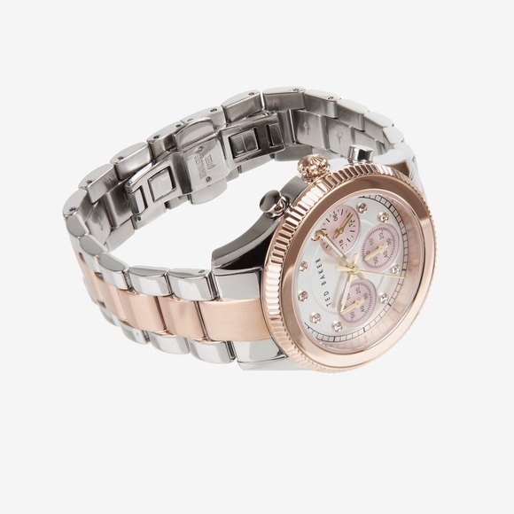 Ted Baker London two tone rose gold Chrono watch - Picture 5 of 8